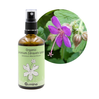 Armina Bio Geránium virágvíz 100 és 250 ml | Wereco
