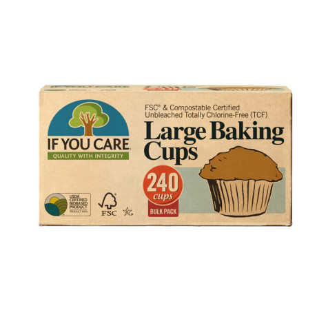 If you care Paper baking cups large, unbleached, 240 pcs