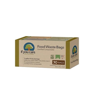 Komposztálható zacskók If you care 11,4 l - 30 db bioplaszt | Wereco