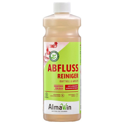 Discover AlmaWin drain cleaner – natural, effective, and Ecocert certified. Ideal for removing dirt and odors. Without synthetic