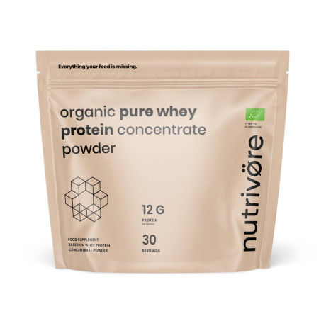 Nutrivore Bio whey protein concentrate powder from European sources 450 g